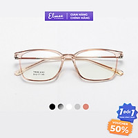 Gọng kính cận mắt chữ nhật Elmee chất liệu nhựa dẻo thanh mảnh thời trang nam nữ nhiều màu xu hướng - E8161