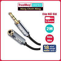 Dây Cáp Nối Dài Âm Thanh 3.5mm Dài 2M CHOETECH AUX001-BK - Hàng Chính Hãng
