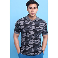Áo POLO rằn ri trắng - đen