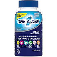Viên Uống One A Day Bổ Sung Vitamins A, C, E, B1, B2, B6, B12, Canxi & Vitamin D Cho Nam (200 Viên)
