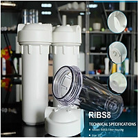 Vỏ cóc lọc nước 10inch ( Vỏ đựng lõi lọc thô 123)
