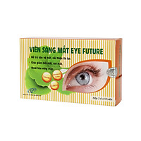Viên sáng mắt Eye Future - Bảo vệ mắt, tăng cường thị lực, hỗ trợ điều trị cận thị, loạn thị, thoái hóa võng mạc. SP Chính hãng, đạt tiêu chuẩn GMP-WHO. Hộp 30 viên