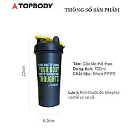 Bình Đựng Nước 2L Có Vạch Báo Giờ Uống Nước - Chính Hãng TopBody