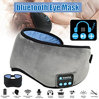 Wireless Stereo Bluetooth Earphone Sleep Eye Cover Headband Sleep Soft Music Headset Blindfold