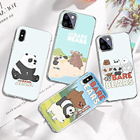 Ốp bảo vệ camera những chú gấu we bare bears ngộ nghĩnh dành cho iphone 5 / 6 / 7 / 8 / se / xr / x / xs / xs max/ 11 pro max / 12 mini - HP578