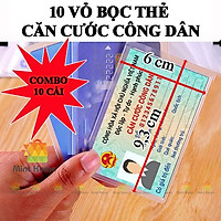 Combo 10 vỏ bọc thẻ CCCD , bao túi đựng thẻ sinh viên, atm, nhân viên, name card, card visit, CMND, căn cước công dân