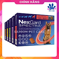 Nexgard Spectra phòng ngừa và trị ve rận, bọ chét, giun sán cho chó (1 viên)