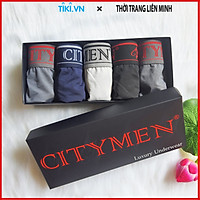 Hộp 5 Quần Lót Nam Cao Cấp CITYMEN, Vải Thun Lạnh Co Giãn 4 Chiều, Cực Thông Thoáng Và Thấm Hút Tốt, Quần Xì, Sịp Tam Giác