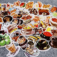Set 50 sticker Yummy Japan Food siêu cute