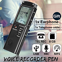 New 8GB High Definition Noise Reduction Remote Recording Pen Professional Recording Pen Upgraded Fashion Digital Voice Activated Recorder Dictaphone Audio Sound Recorder MP3