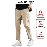 Quần Jogger Nam Nữ Ống Suông Eo Co Dãn Chất Liệu Kaki Mềm Mịn Thấm Hút Mồ Hôi Tốt JGLV30