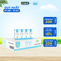 Sữa Tươi Đà Lạt True Milk Không Đường Hộp 180ml (Thùng 48 Hộp)