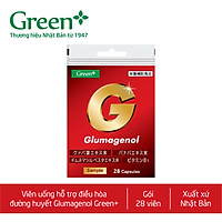 Gói 28 viên - Viên uống hỗ trợ điều hòa đường huyết Nhật Bản - Glumagenol Green+