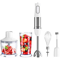 Bộ máy xay sinh tố tích hợp đồ xay cầm tay 6 chế độ với lưỡi dao sắc bén không ghỉ an toàn vệ sinh Homgeek Immersion Hand Blender, 500W 6-Speeds 5-in-1