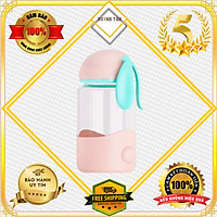 Combo 2 Bình Nước Thuỷ Tinh Vỏ Bọc Silicon Huỳnh Tân - Nắp Thỏ Con Dễ Thương - phù hợp cho các loại thức uống, nước detox, nước ép, trà sữa… hoặc các loại thực phẩm khác.