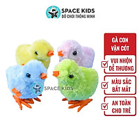 Đồ chơi gà con vặn dây cót cho bé, Đồ chơi trẻ em vận động, chất liệu nhựa ABS