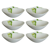 Bộ 6 Chén Thủy Tinh Vuông 115 La Opala Diva Ivory I.B LAPQ115QIB