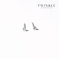 Khuyên Tai Bạc Twinkle Jewelry Diamond 2 mm BT0001