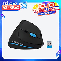 Chuột Quang Chơi Game Không Dây Dạng Đứng Zelotes F-35A - Đen (2100DPI) (2.4G)