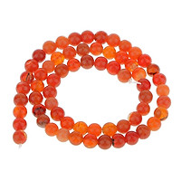 6mm Fire Agate Round Gemstone Loose Beads 15 Inch