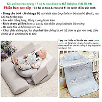 GỐI CHỐNG TRÀO NGƯỢC 15 ĐỘ & NGỦ ĐÚNG TƯ THẾ BABYLUX 2 IN 1 ( BL04.2) -PHIÊN BẢN CẢI TIẾN CÓ ĐAI AN TOÀN CHO BÉ