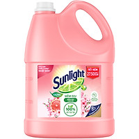 Nước Rửa Chén Bát Sunlight Mềm Dịu Da Tay Hương Bưởi & Hoa Anh Đào 3.6kg