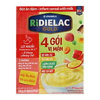 Bột ăn dặm Ridielac Gold 4 vị mặn hộp giấy 200g - 30067