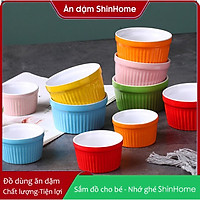 Bát chén gốm sứ ăn dặm, làm bánh cao cấp- mẫu ramenkin