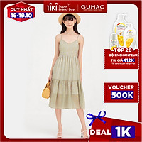 Đầm dáng xòe GUMAC DB751 2 dây rã tùng