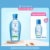 Combo Nước Tẩy Trang Sạch Thoáng Senka A.L.L.Clear Water Fresh 230ml Và 70ml