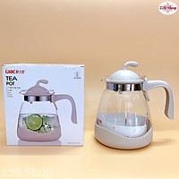 Bình Thuỷ Tinh Chịu Nhiệt Đến 100 Độ Lilac ( 2 lít) - Không Kèm Lõi Lọc - Được Chọn Màu