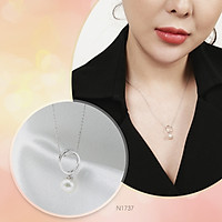 Dây chuyền ngọc trai Freshwater size ngọc 7-8mm chất liệu Bạc Quý Kim Hoàng Gia Pearl N1737S0F31W038001K000