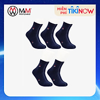 Combo 5 Đôi Tất Nam Vớ Nam Cổ Dài Lịch Lãm, Sang Trọng, Chất Liệu Sợi Cotton Mềm Mịn, Cao Cấp, Co Giãn 4 Chiều Chống Hôi Chân MRM FASHION (Cùng Màu)