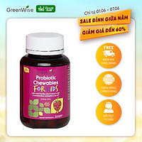 Kẹo Nhai Probiotic Cho Trẻ Em Bổ Sung Lợi Khuẩn Hỗ Trợ Hệ Tiêu Hóa, Chức Năng Đường Ruột - 30 Viên