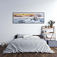 Tranh canvas khổ lớn trang trí phòng ngủ