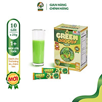 Sữa bột, Sữa non tinh chất rau củ Green Daddy Pedia hộp 10 gói x 20g, dành cho bé biếng ăn, chậm lên cân