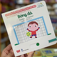 Cuốn sách giúp bé phát triển tư duy logic về vận động: Sách Chuyển Động - Song Ngữ A-V: Football - Bóng Đá