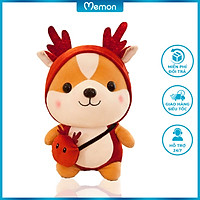 Gấu bông chó Shiba cosplay 25cm cao cấp - Hàng chính hãng Memon - Đồ chơi thú nhồi bông chó Shiba cosplay, Kích thước 25cm, Bông gòn mềm mịn, bền đẹp, dễ sử dụng và an toàn cho trẻ nhỏ.