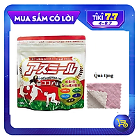 Sữa phát triển chiều cao Asumiru Nhật Bản 180g (vị cacao) - Giúp Tăng Trưởng Chiều Cao Vượt Trội dành cho trẻ từ 3-16 tuổi – Tặng khăn mặt vải cotton mềm mịn.
