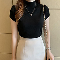 Áo Len Cổ 3 PHÂN Tay NGẮN Thời Trang Cho Nữ