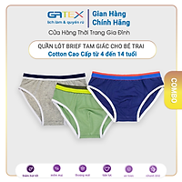 Combo 7 Quần Lót Brief Tam Giác Cho Bé Trai GATEX Cotton Cao Cấp GAKIDS từ 4 đến 14 tuổi