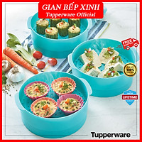 Xửng hấp Steam It Paradise Blue 3 tầng Tupperware