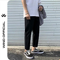 Quần baggy Wind kaki unisex Basic Tea ống suông nam nữ phong cách ulzzang