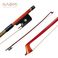 NAOMI VB0908-029 Classic Brazilwood 4/4 Violin Bow Light Weight Proper Balance Mongolian Horsehair Bow Hairs Ebnoy Frog