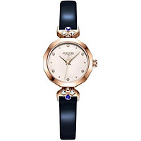 Đồng Hồ Nữ JS-034B Julius Star Hàn Quốc Dây Da (Xanh)