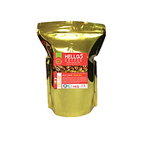 Cà phê xay nguyên chất Gold Deluxe Hello 5 Coffee - Gói 1kg