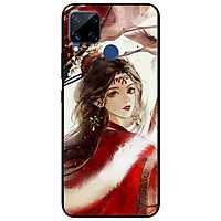 Ốp lưng dành cho Realme C15 mẫu Cô Gái Áo Choàng