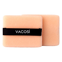 Bộ 2 Bông Phấn Khô Trang Điểm Vuông Vacosi Collection Pro-Makeup BP-02