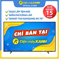 Smart Tivi Crystal Samsung 4K 75 inch UA75AU8100 Mới 2021