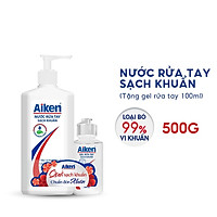 Nước rửa tay sạch khuẩn Aiken 500g - Tặng Gel rửa tay 100ml